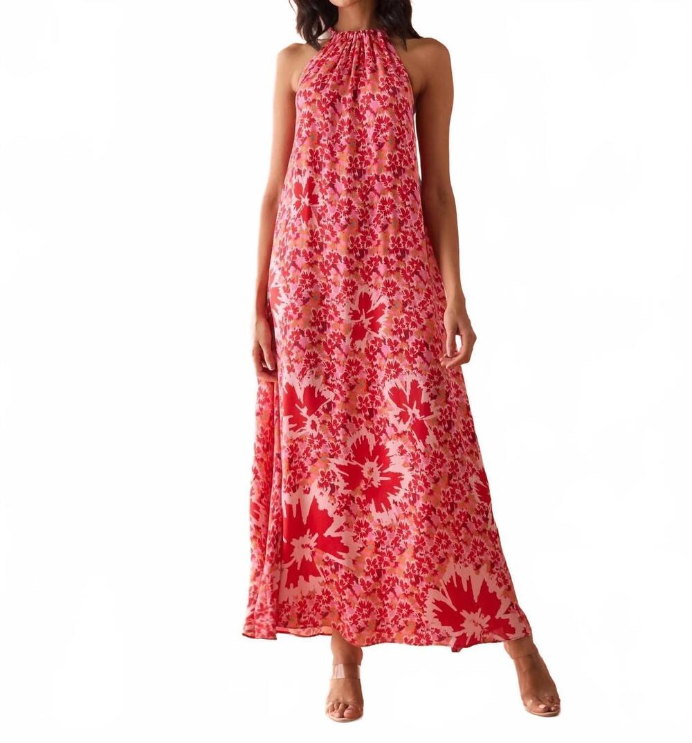 NEW OMIKA lyra maxi dress in tara sangria